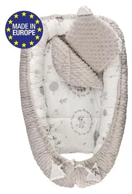 Obrázok produktu pre Bomimi HARMO Hniezdočko s minky vankúšikom, srnka, sivá