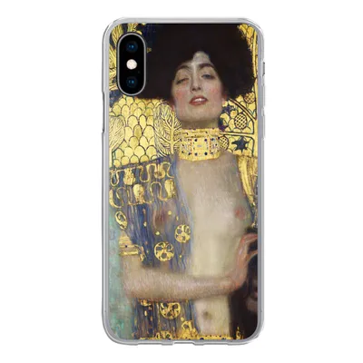 Produktbild von MuchoWow® Handyhülle Schutzhülle Hülle für iPhone X Judith - Gustav Klimt Silikon Softcase Handy Hülle - Handyhülle