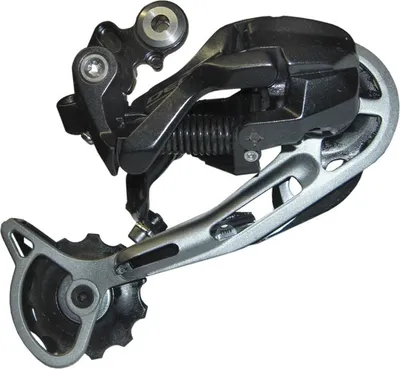 Produktbild von SHIMANO RD-M592 Deore Schaltwerk SGS, 9-fach, Shadow, schwarz/silber
