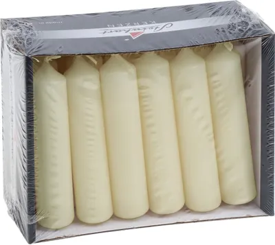 Produktbild von Pyramidenkerzen Champagner 95 x Ø 20 mm, 18 Stück