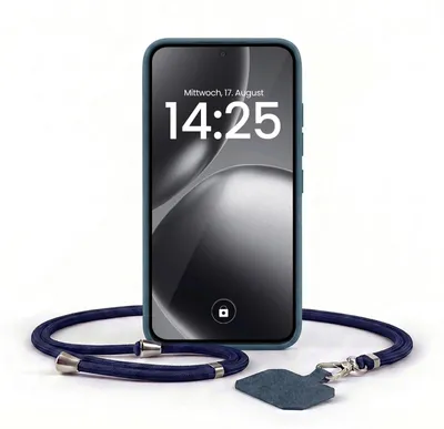 Produktbild von Handyhülle für Xiaomi 14T mit Handykette Band Kordel Hülle Case Schutzhülle Blau
