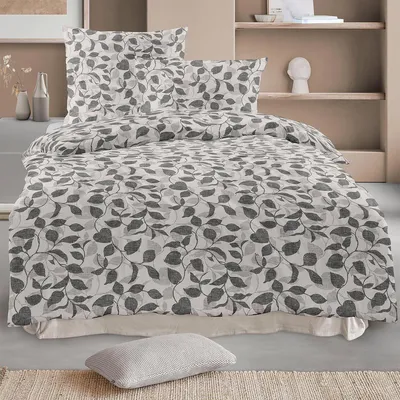Produktbild von Irisette Edel-Feinbiber Bettwäsche Koala grau 8588 135x200 cm + 80x80 cm