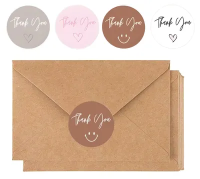 Productafbeelding van 50 Bruine Kraft Enveloppen met Sluitstickers - A6 Envelop - Luxe Enveloppen - C6 Formaat