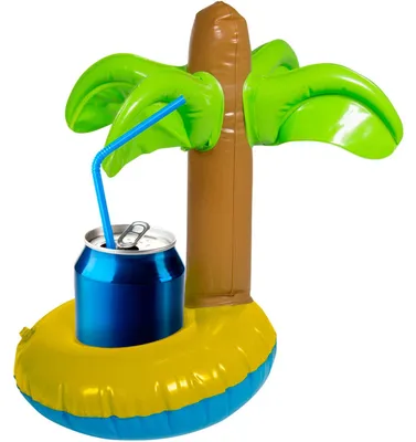 Produktbild von Folat DS-46202 20293 Getränkehalter schwimmende Palme zum Aufblasen Mehrfarbig