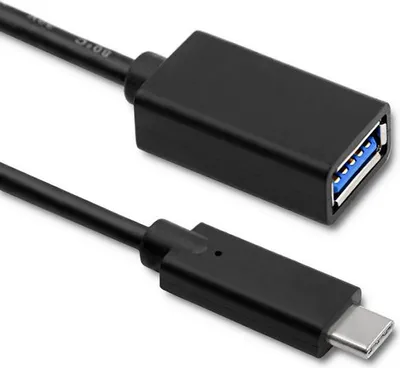 Immagine prodotto di Qoltec Cavo con spina USB 3.1 tipo C | Cavo con presa USB 3.0 tipo A | 0,25 m