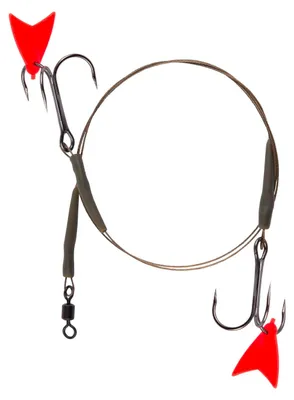 Produktbild von Skeater Deadbait Piketrace 7X7 - Stahlvorfach mit Drillingshaken, Größe:6