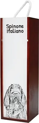 Immagine prodotto di Art-Dog Confezione regalo per bottiglia di vino – Spinone italiano – con confezione regalo