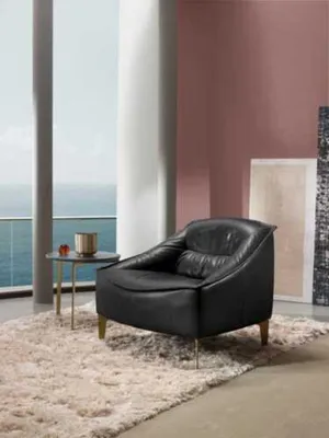 Immagine prodotto di Poltrona Imbottita Seduta Design Moderno Pelle Poltrona Relax Lounge Soggiorno
