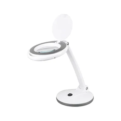 Obrázek produktu pro Rebel NAR0462-2 Stolní lampa s lupou 5D, 6W, 450 lm, 6500 K, bílá