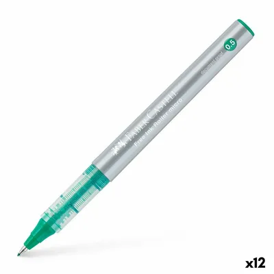 Produktbild von Flüssigtintenstift Faber-Castell Roller Free Ink grün (12 Stück)