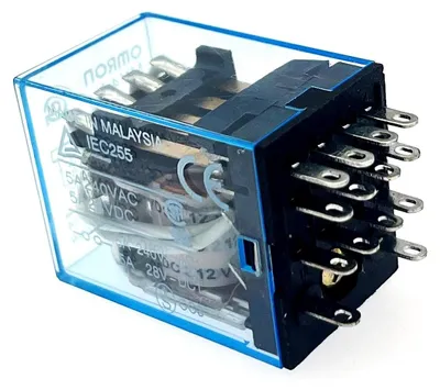 Relais DPDT 14-polig 12V DC 5A 240V AC/28V DC IEC255