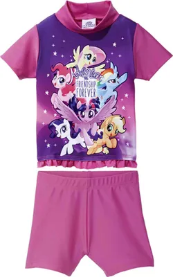 Produktbild von Mädchen UV Set Badebekleidung Badeanzug Schwimmen Sommer Baden Urlaub Schutz 50+ My litte Pony 74/80