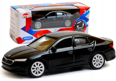 Produktbild von Welly Skoda Octavia New Diecast-Modellauto detailgetreu schwarz