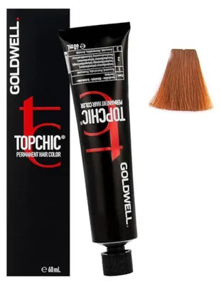 Image de Goldwell Topchic Hair Color Coloration permanente professionnelle pour tous types de cheveux 8N@KK 60 ml