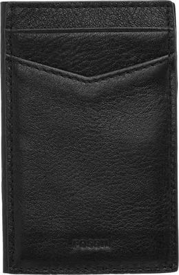 Produktbild von FOSSIL Leder Kartenetui Phone CC With Snap Black schwarz