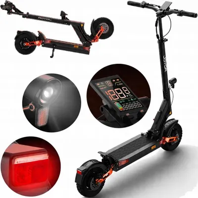 Obrázok produktu pre JOYOR T10 Elektrický skúter s dvoma motormi 1000 W*2 – maximálna rýchlosť 60 km/h, dojazd 75 km, 10-palcové terénne pneumatiky, skladací