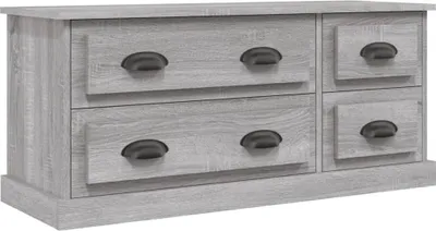 Productafbeelding van vidaXL TV-kast, grijs Sonoma, 100x35,5x45 cm, houtvezel