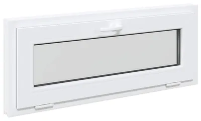 Obrázok produktu pre vidaXL Suterénne okno RISOR 110 x 40 cm, PVC a sklo, biele