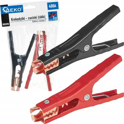Produktbild von Krokodilklemmen für Starthilfekabel Plus Minus 400A Solid Geko