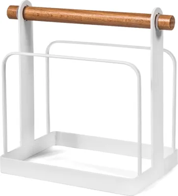 Produktbild von H&h Serviettenhalter aus weißem Metall cm11x17x16