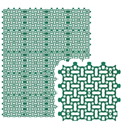 Produktbild von GARDENIX  Rasengitter Paddockplatte 20x 50x50 cm (5,00m²) Rasenwaben Parkplatzrasen Rasenmatten Kiesgitter Rasengitterplatten Grün