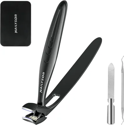 Obrázok produktu pre Kliešte na nechty na hrubé nechty, 10.5 cm, ergonomická rukoväť, zahnutá hlava, pre seniórov