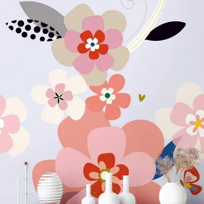 Produktbild von A.S. Creation Livingwalls Fototapete The Wall II 392081 Eine Rolle Ein Motiv 2.80 x 1.59 m Floral Bunt