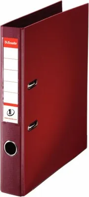 Image de Esselte classeur à levier en polypropylène No.1 POWER A4 5 cm bordeaux