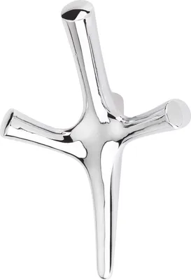Produktbild von SOTECH Garderobenhaken TRICORNO Höhe 157 mm x Breite 106 mm Chrom poliert aus Zinkdruckguss