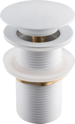 Produktbild von Balneo Stöpsel Klick-Klack Universell ohne Überlauf Messing 66 mm x G1 1/4 weiß