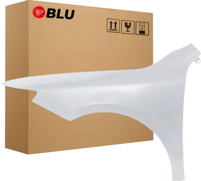 Zdjęcie produktu dla BLU Błotnik pasujący do Skoda Superb II 3T LIFT LA7W Lewy Srebrny ReflexSilber | 2013-2015 | Przedni Przód | Lakierowany | Gotowy do montażu  | Stal