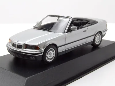 Produktbild von BMW 3er E36 Cabrio 1993 silber Modellauto 1:43 Maxichamps