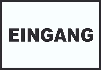 Produktbild von Eingang Schild A1 (594x841mm)