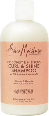 Produktbild von Shea Moisture Coconut & Hibiscus Curl & Shine Shampoo 384ml