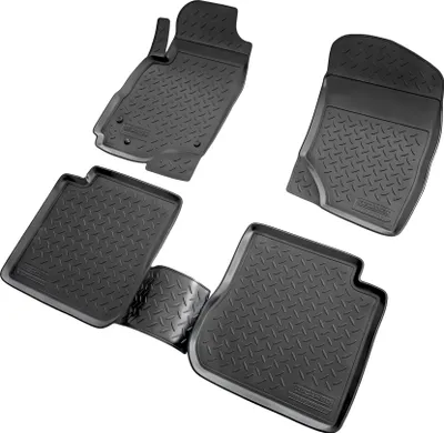 Produktbild von 3D Gummi Fussmatten passend für Mitsubishi Outlander 1 | BJ 2001-2006 | passgenau mit Rand
