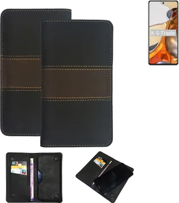 Produktbild von K-S-Trade Hülle Handyhülle kompatibel mit Xiaomi 11T Pro Schutzhülle Walletcase Bookstyle Tasche Schutz Case Handytasche Wallet Cover Kunstleder
