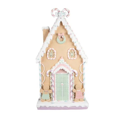 Produktbild von Clayre & Eef Lebkuchenhaus 50x15x93 cm Braun Keramikmaterial