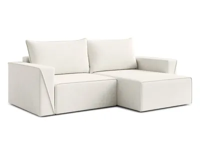 Produktbild von AX LIVING Mirani Creme kleines Ecksofa mit Schlaffunktion 245 cm breit