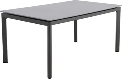 Produktbild von MWH Alutapo Fairstone Gartentisch Aluminium/Sinterstein 160x95 cm Iron Grey/Armani Grey