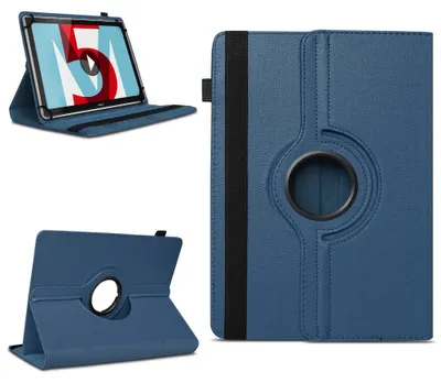 Produktbild von Tablet Hülle für Huawei MediaPad T5 T3 T2 T1 10.1 Tasche Schutzhülle 360 DrehbarFarben:Blau