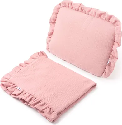 Produktbild von Musselin Kinderwagen Set - Pink