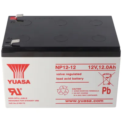 Zdjęcie produktu dla YUASA NP12-12 akumulator kwasowo-ołowiowy PB 12 V 12000 mAh