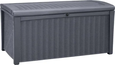 Produktbild von KETER Borneo Auflagen-Box 110G/416L graphit, Rattanoptik