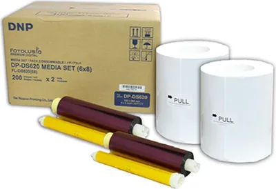 Immagine prodotto di Carta DNP DM68620 2 rotoli da 200 pezzi 15x20 per DS620
