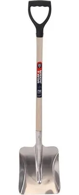 Produktbild von Auto-Schaufel mit Holzstiel 65cm mit Griff - Spear & Jackson