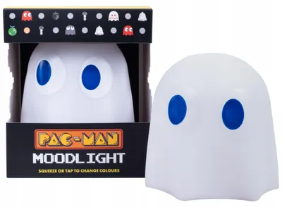 Zdjęcie produktu dla PAC-MAN PAC MAN Lampka Nocna LED Silikon Zmieniająca Kolory na Oryginalna / 320095