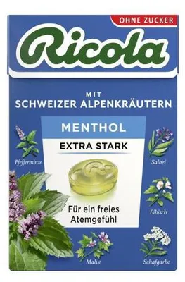 Immagine prodotto di Ricola Menthol Extra Stark ohne Zucker