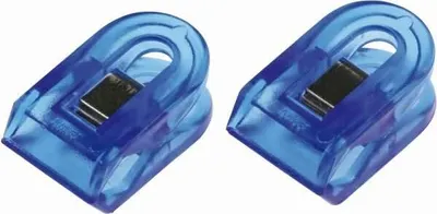 Produktbild von Briefklemmer Multi Clip Liliput 15x25mm VE=4 Stück kristallblau