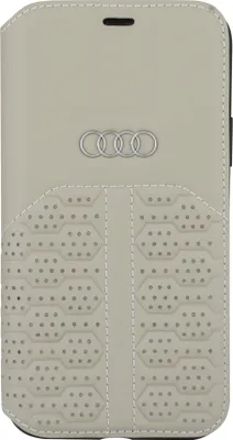 Produktbild von Audi Apple iPhone 12 Mini Beige Book type case A6 Serie - Genuine Leather