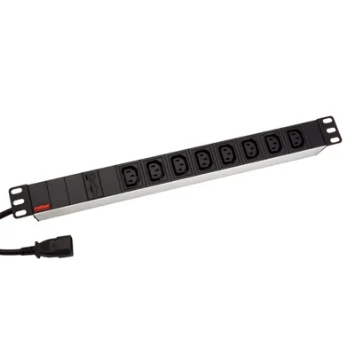 Obrázek produktu pro ROLINE 19.07.1629, 2 m, Vnitřní, C14 rozdvojovač, Hliník, Hliník, 8 AC zásuvky / AC zásuvek